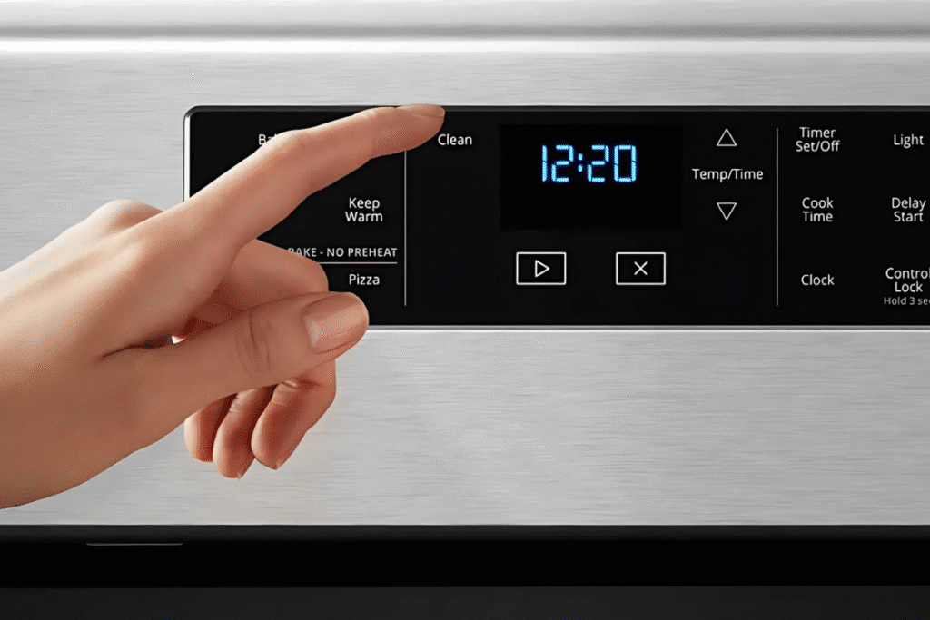 how to safely self clean oven